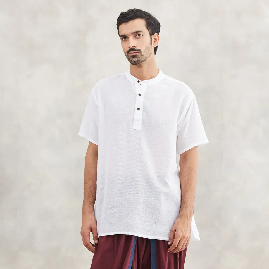 White SS Kurta Male
